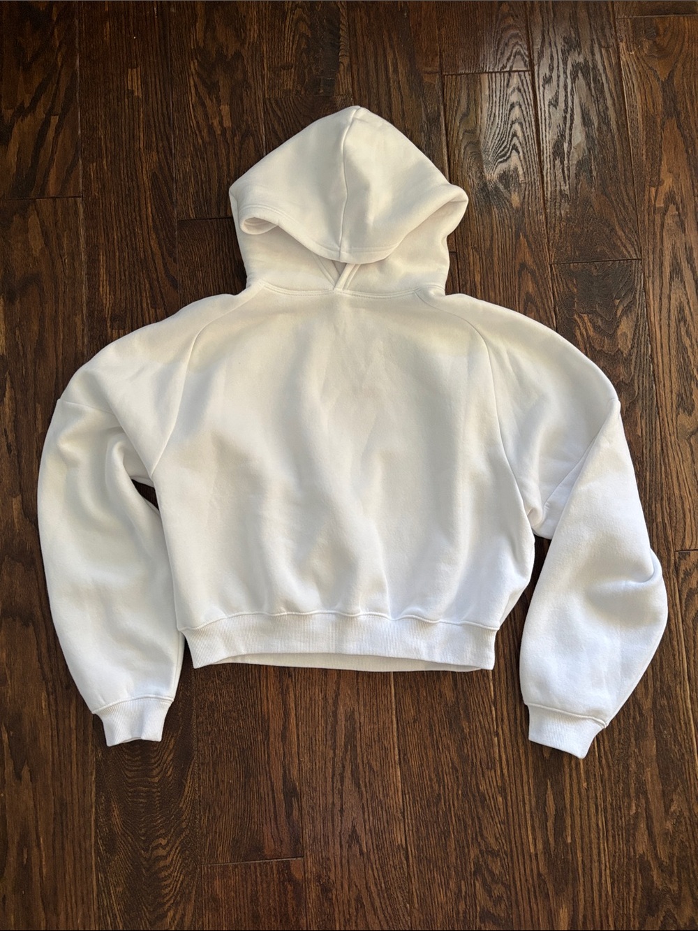 DSG Women's White Cropped Hoodie